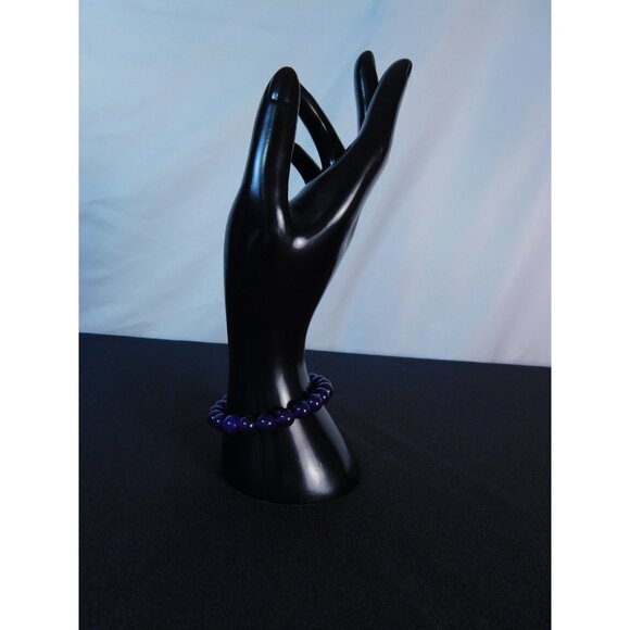 Amethyst Beaded Bracelet Healing Energy Gemstone Calming Stress Relief Jewelry G - Picture 7 of 12